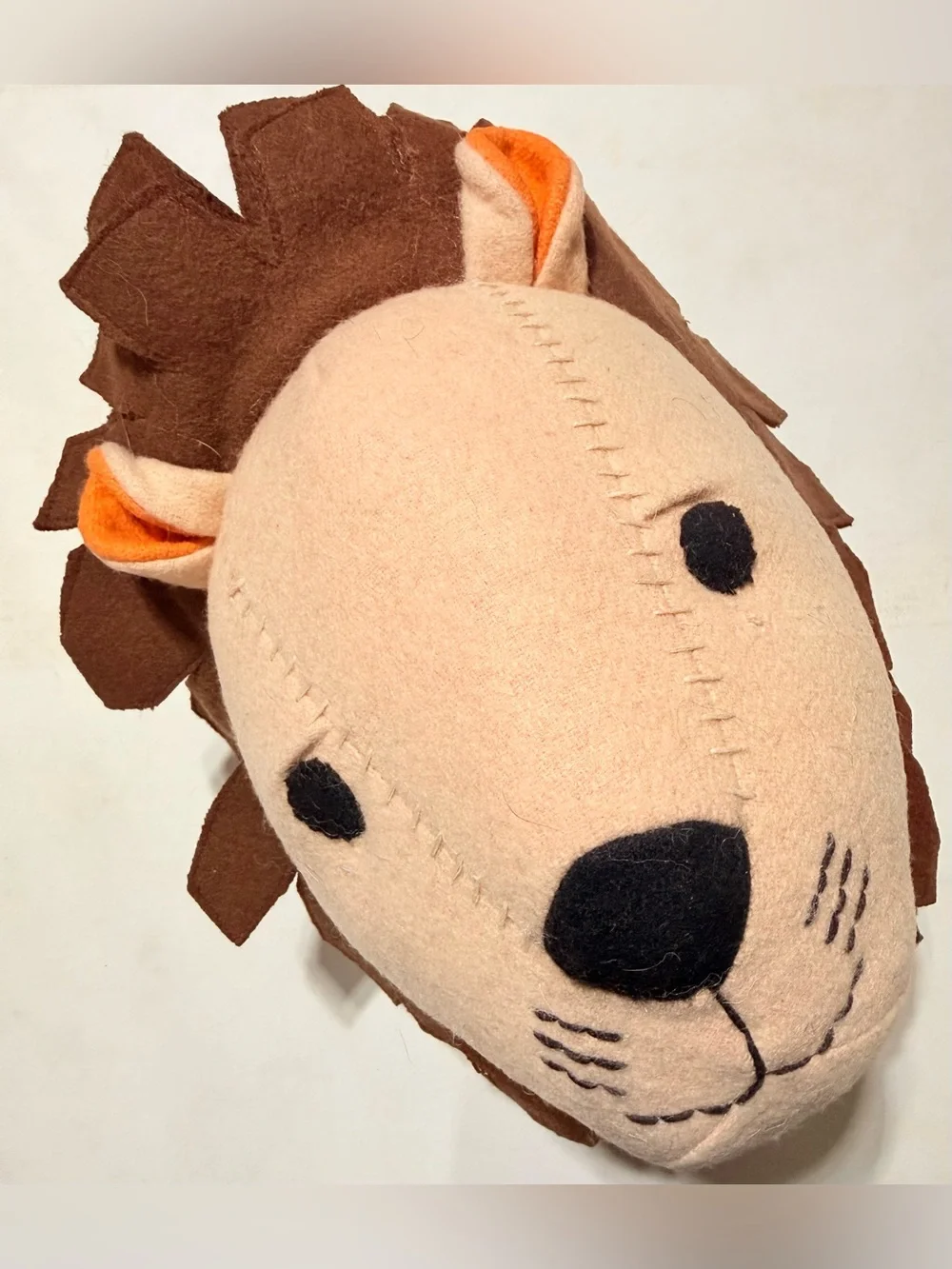 Target Pillowfort Plush Lion Wall Head 16” in Beige, Brown & Orange